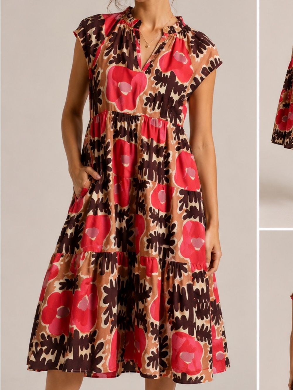 EUC Crosby Watts Dress in Mod Poppy Size large